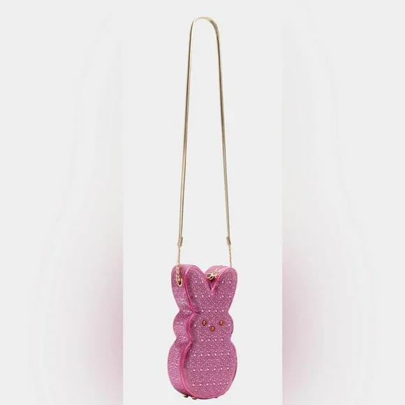 BETSEY JOHNSON PEEPS RHINESTONE BUNNY CROSSBODY BAG - NWT - Picture 8 of 9